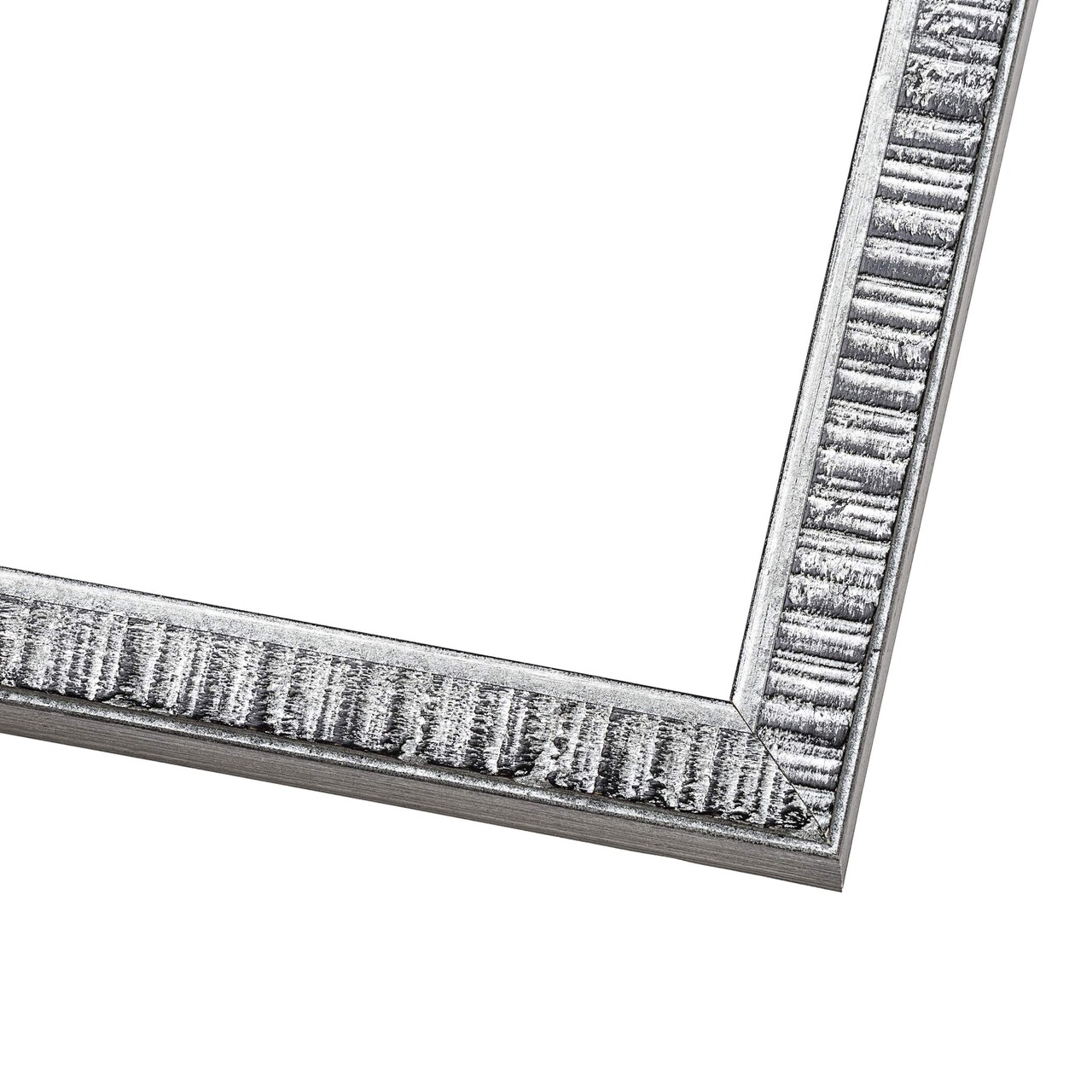 Photo Size Textured Black Picture Frame - UV Acrylic, Foam Board Backing, Hanging Hardware